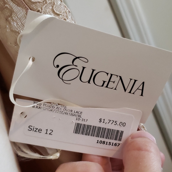 New with tag Eugenia Lace Formal Floor Length Gown - Picture 8 of 8